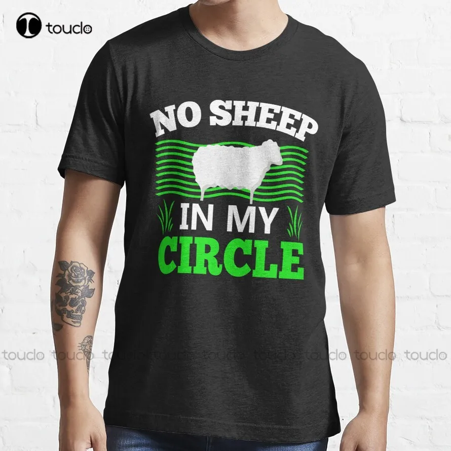 Футболка No Sheep In My Circle, мужские футболки на заказ, футболка с цифровой печатью для подростков, унисекс, модная забавная новинка Xs-5Xl
