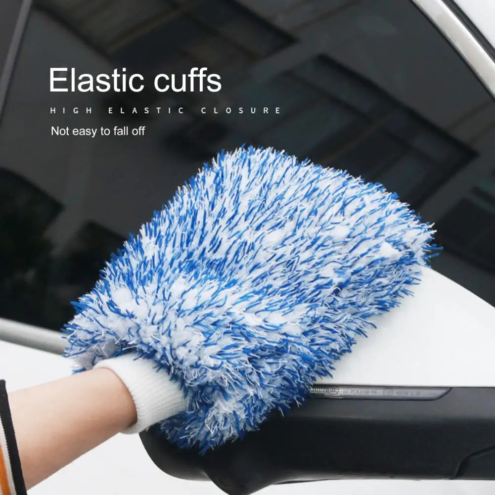 1 шт. перчатка для чистки автомобиля, толстый плюш, водопоглощающее мягкое полотенце для чистки автомобиля из микрофибры, рукавица для мытья автомобиля, инструмент для автомобиля