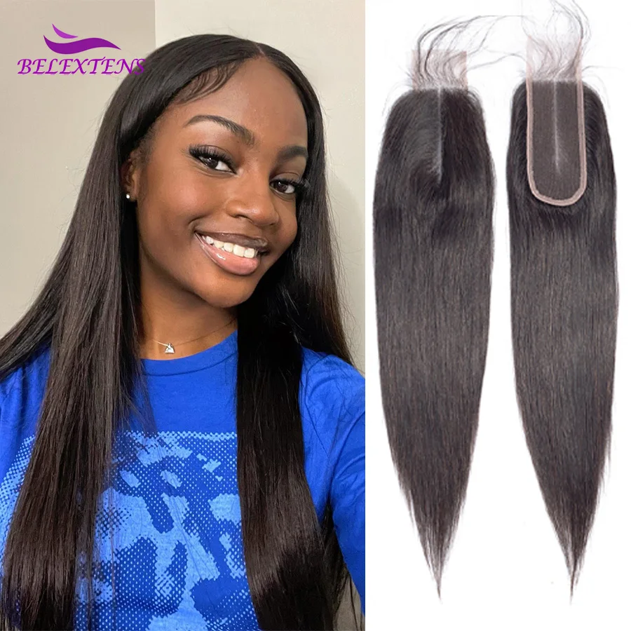 2x6 прямых Hd кружевных накладок из человеческих волос Braziliam Remy Hair Прозрачная кружевная накладка из человеческих волос