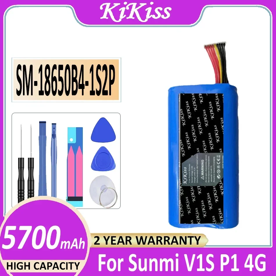 Батарея KiKiss SM-18650B4-1S2P Для ноутбука Sunmi P1 4G WS920 W6900 POS SM-18650B4-1S2P 1INR19/66-2 V1S Bateria