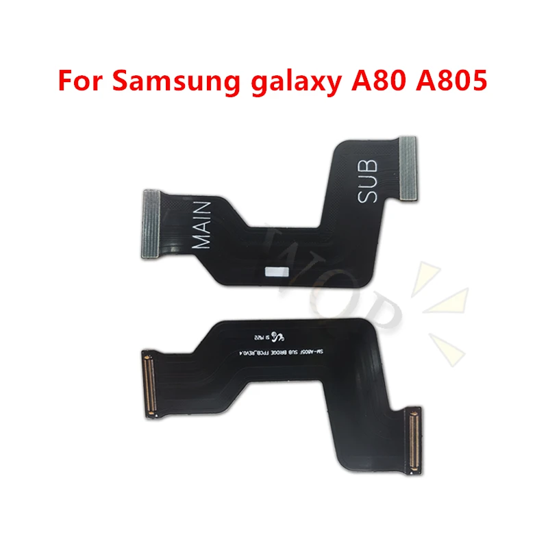 для Samsung a80 a805 материнская плата, гибкий кабель, логическая основная плата, материнская плата, подключение ЖК-дисплея, гибкий кабель, лента, Ремонт, Запасные части