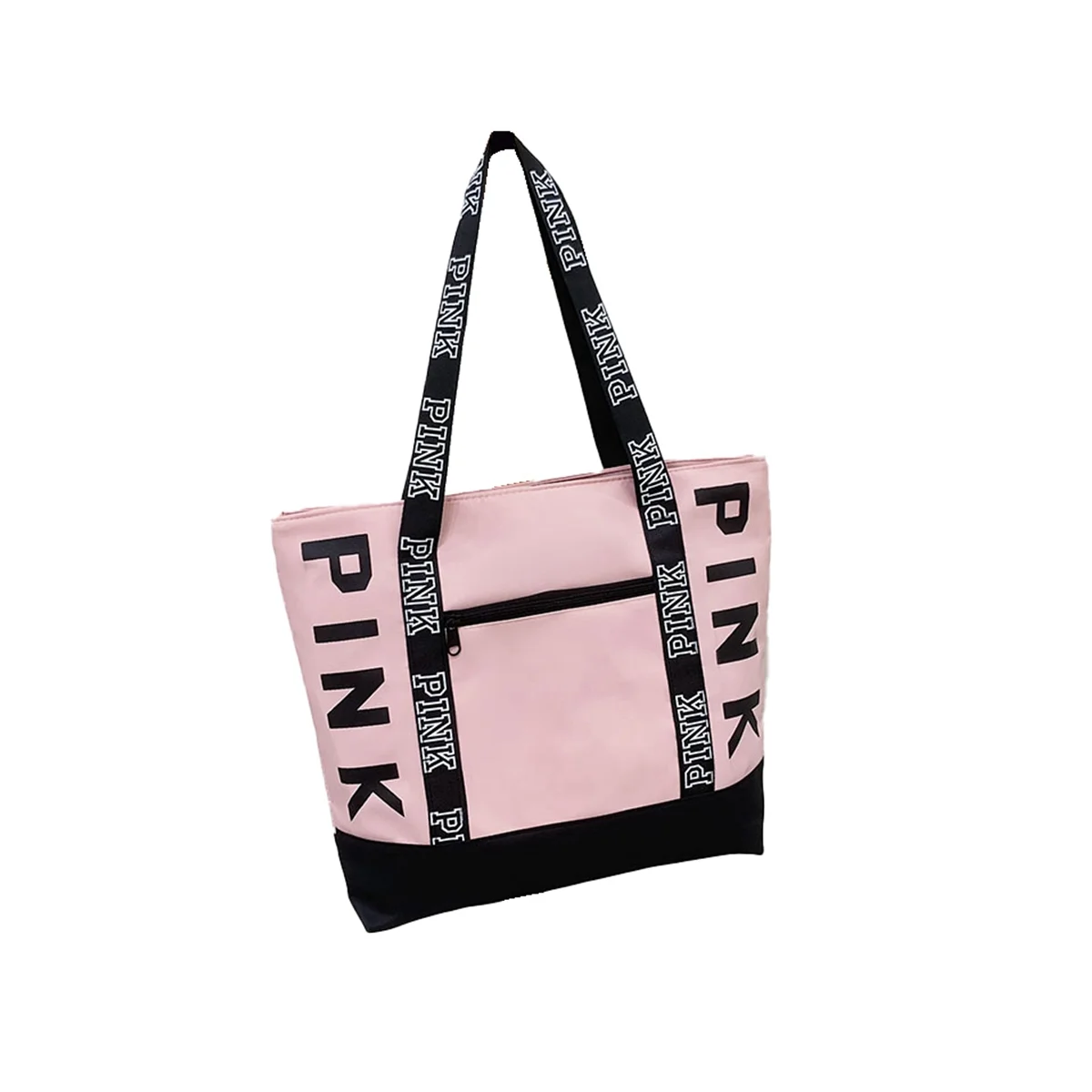 Женская сумочка, нейлоновая сумка через плечо, модная сумка для покупок, розовая, подходит для различных сцен