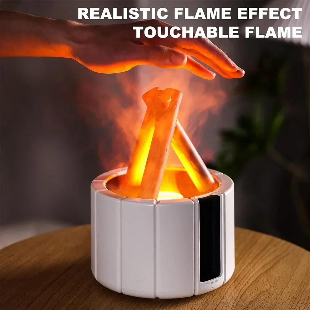 Масляный диффузор Bonfire Mini USB-увлажнитель воздуха для дома, спальни, настольный Ультразвуковой увлажнитель воздуха Flame с дистанционным управлением Aroma