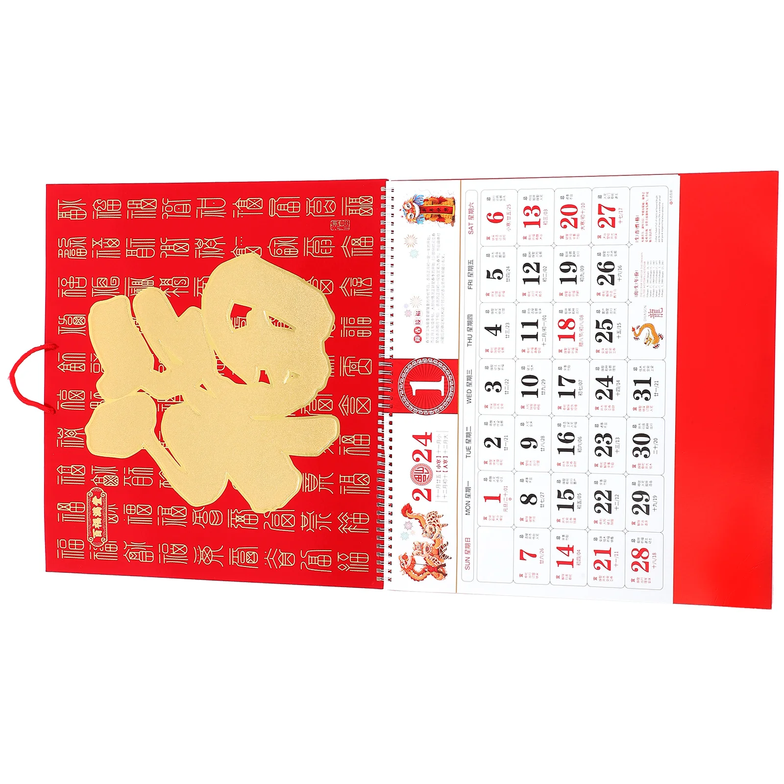 Подвесной календарь Китайский Новогодний календарь Подвесной календарь Настенный календарь