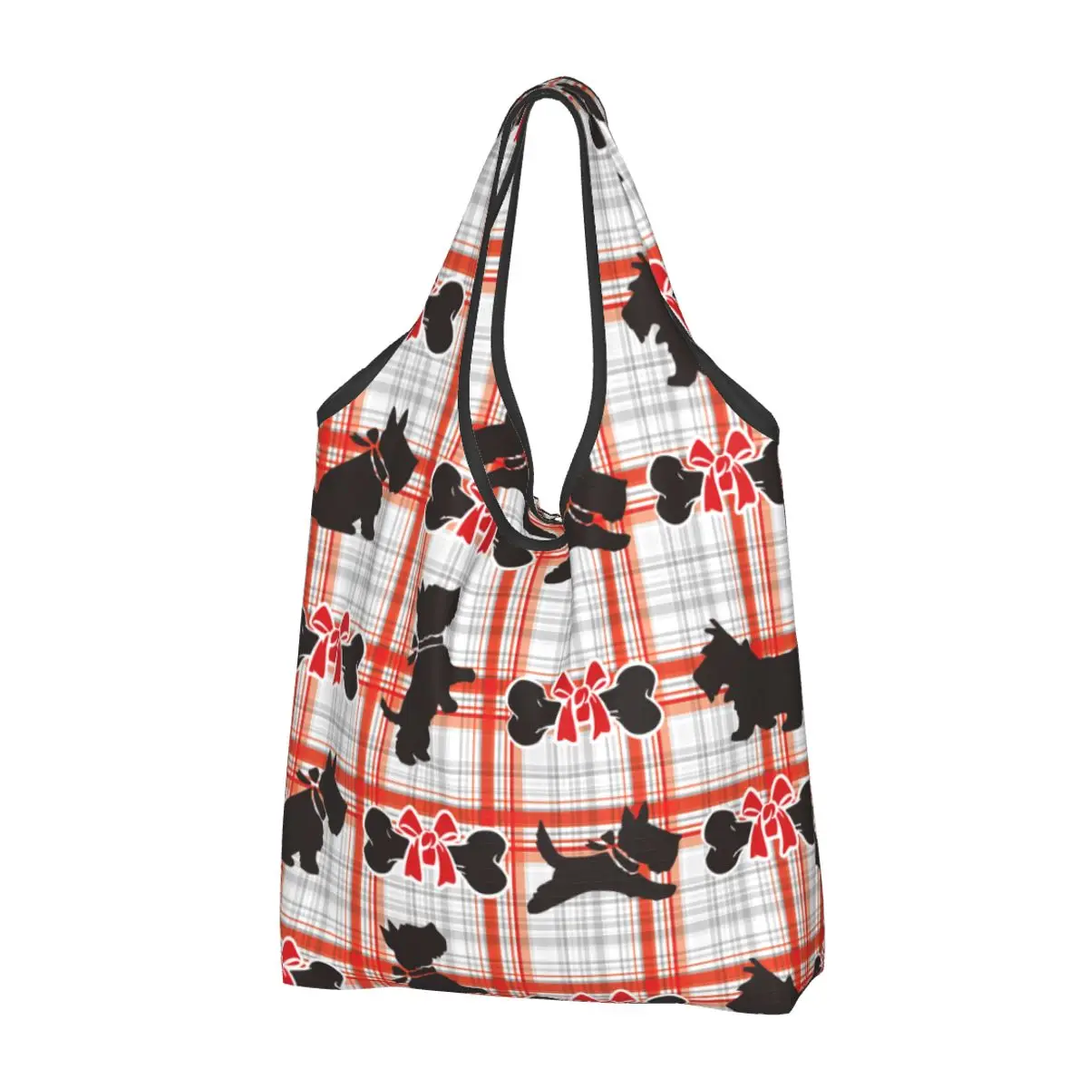 Скотти Догс Большие Многоразовые сумки для покупок, Моющиеся Складные Продуктовые сумки для собак-животных, Легкие Подарочные Эко-сумки, Прочные